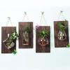 Wall Hanging Wall Mount Glass Vase Vintage Plant Flower Pots Aquarium Hydroponic Container Room