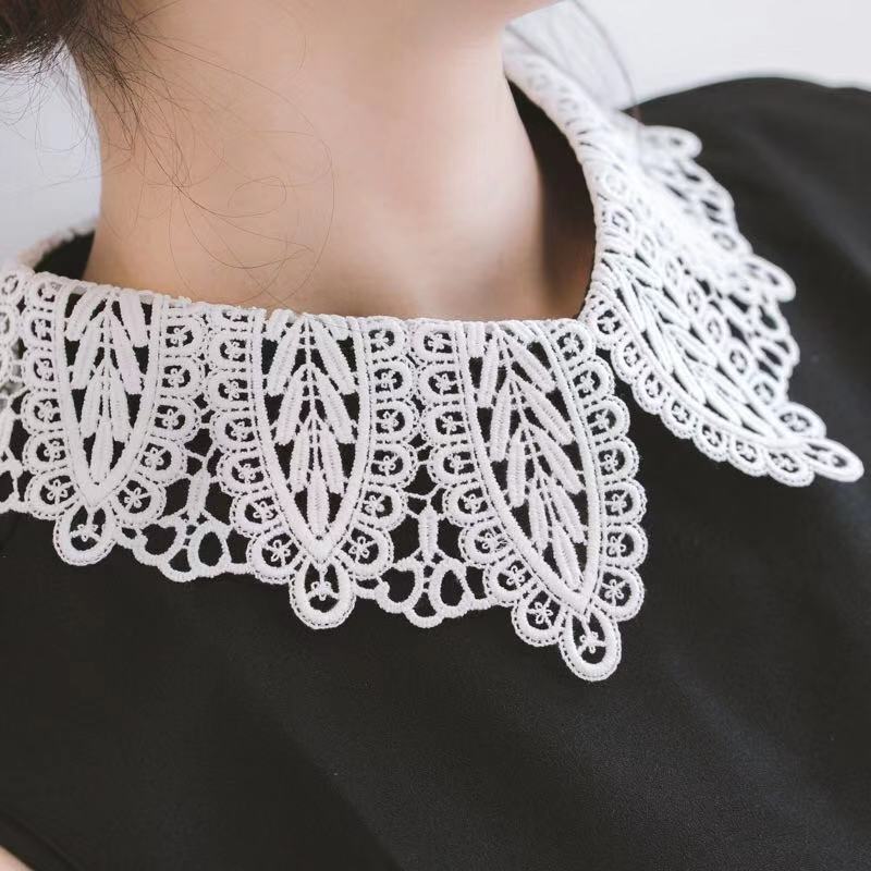 New Women White Neckline Fake Collar Detachable Ladies False Blouse Collar Half Shirt Lapel Clothes Accessories