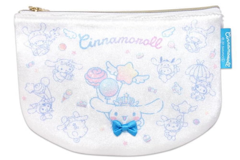 Naitou Design World Sanrio Cinnamoroll 20th Anniversary Boa Flat Pouch Balloon Free [Perfect Tokyo]