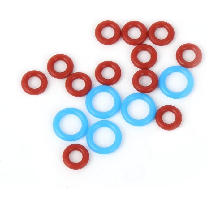 17 Pack Pcs Set O-Rings Seal Kit Fit for Breville Espresso Machines BES900 BES920 BES980 BES990 (5 Pcs Blue Large Size, 12 Pcs Red Small Size)