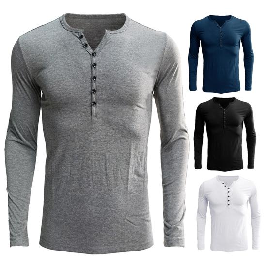 Мужская футболка с V-образным вырезом, длинный рукав, спортивный топ для отдыха, повседневная облегающая рубашка для повседневной носки весной и осенью