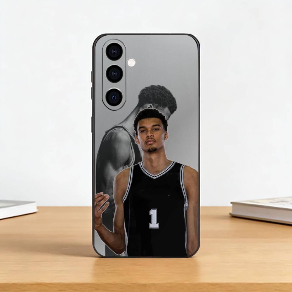 Спортивный чехол для телефона Victor Wembanyama для Samsung Galaxy A73, A72, A71, A70, A53, A52, A51, черный, из мягкого силикона