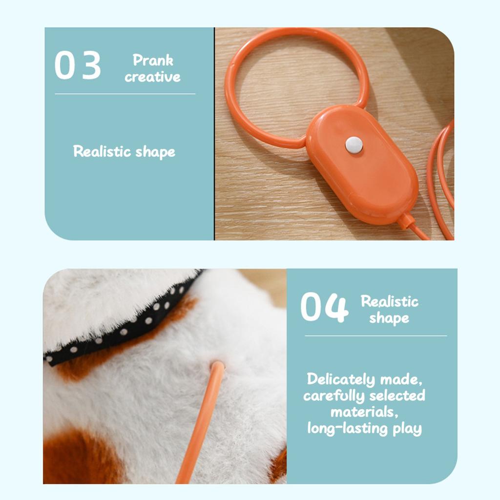 Электронная игрушка собака бегает и лает интерактивная мягкая игрушка собака игрушка дети интерактивные игрушки симулятор собака для бега и лая