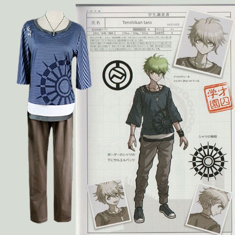 Косплей костюм Король Кокichi Оума из Danganronpa V3 Косплей костюм на Хэллоуин Ирума Мидори