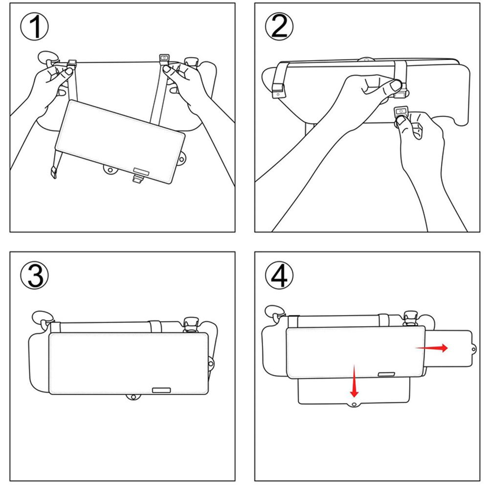 31*13cm Universal Car SUV Extend Sun Visor Anti Glare Extension Driving Shield