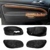 Левый руль Для Skoda Superb 2002 2003 2004 2005 2006 Кожа из микрофибры Накладка на панель подлокотника двери автомобиля Защитная отделка