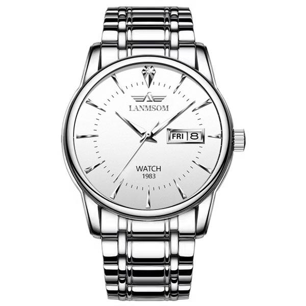 Новые роскошные мужские часы высшего бренда с коробкой, водонепроницаемые мужские кварцевые часы