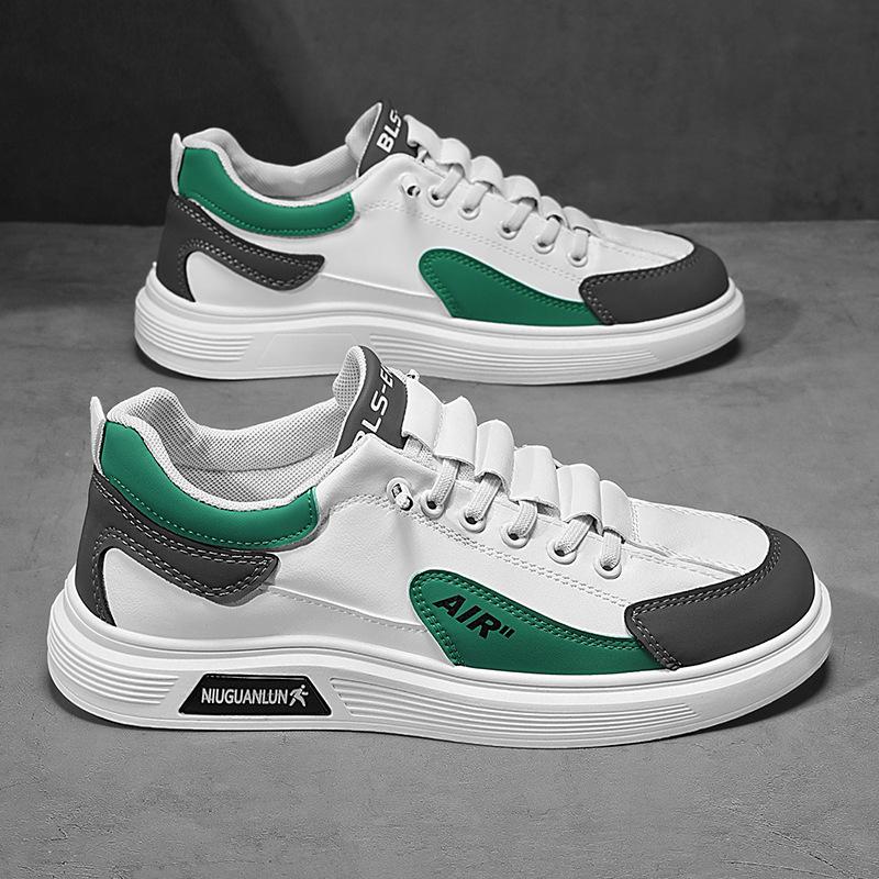 Цветовая гамма, уличная повседневная обувь для скейтборда, модная низкая шнуровка, трендовая обувь, корейская версия, молодежная, для путешествий, плоская, мужская обувь
