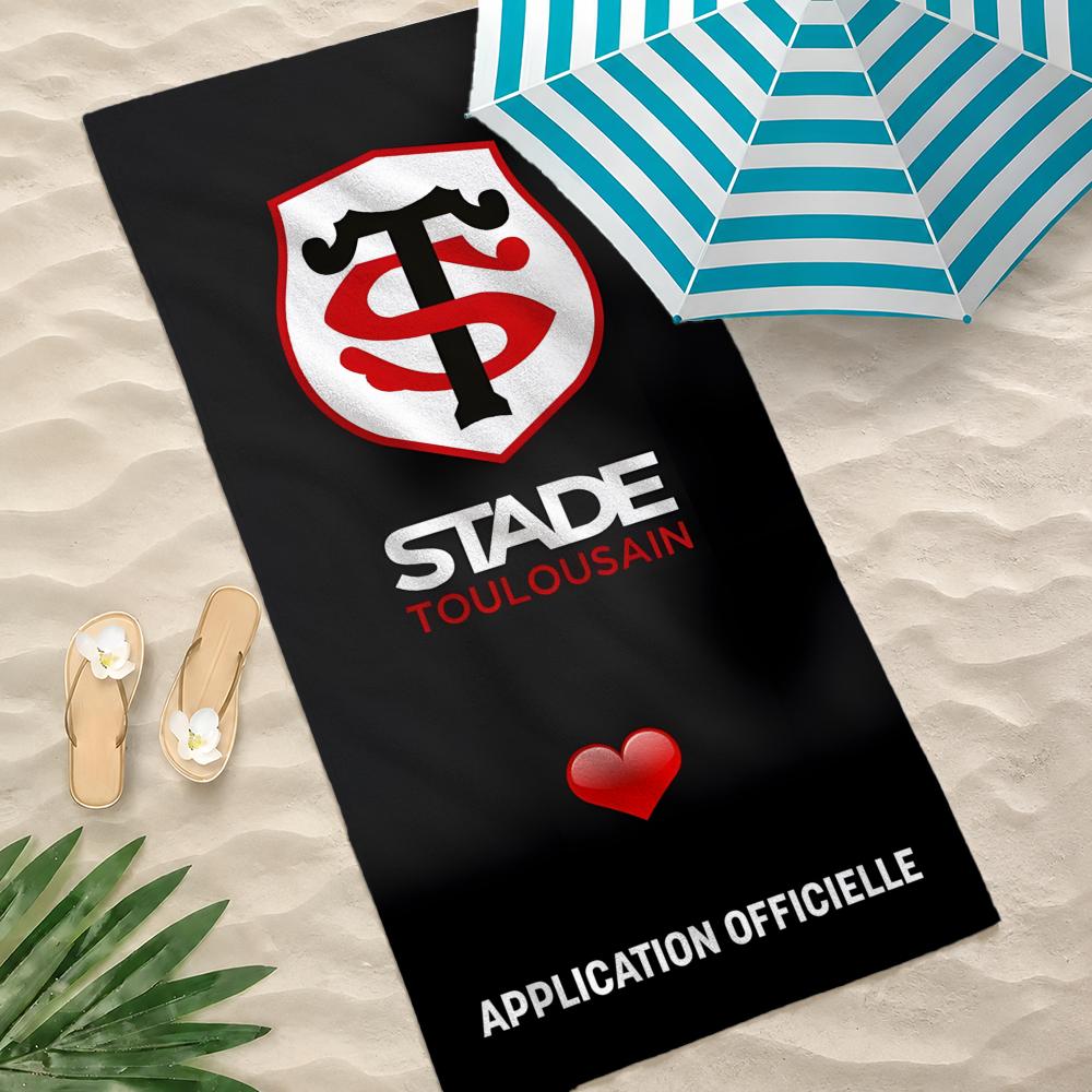 Rugby Club S-Stade Toulousain Towel Towel beach towel, quick drying absorbent bath towel for Swim,Gym,Camping,Outdoor hot