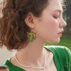 Cross-border mexican cute cactus acrylic earrings five-five carnival party fun pair of earrings