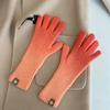 Новинка 2022 года, вязаные перчатки, женские перчатки с защитой от подпальцев, сенсорный экран, ветровые зимние теплые лыжные перчатки с полным пальцем, перчатки