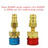 Переходник быстрого соединителя R1234YF на R134A, переходник шланга с соединительным разъемом для зарядки переменного тока автомобильного кондиционера