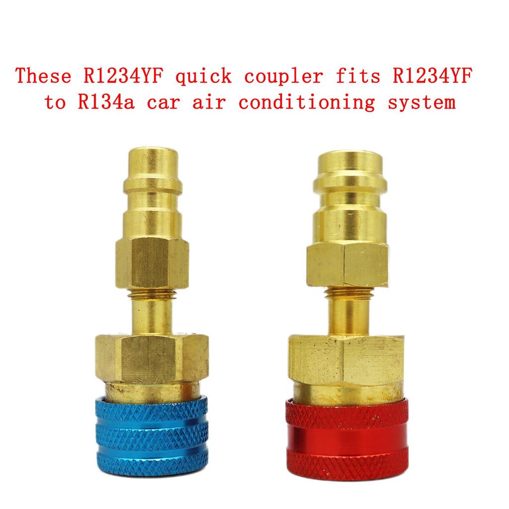 Переходник быстрого соединителя R1234YF на R134A, переходник шланга с соединительным разъемом для зарядки переменного тока автомобильного кондиционера