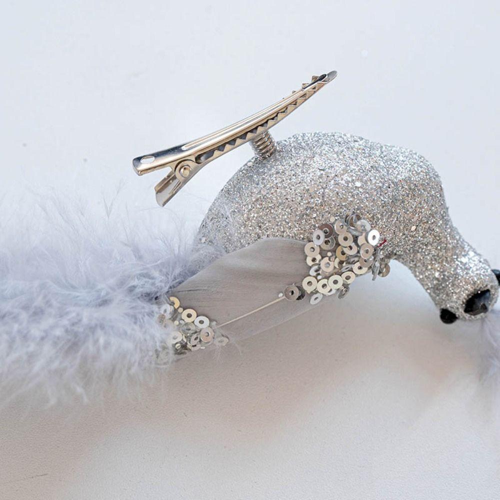 Glitter Glitter Christmas Bird Ornaments Realistic Christmas Tree Decoration  Christmas Tree