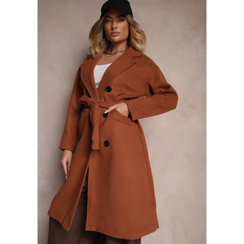 2025 Fall Winter Double Breasted Wool Blend Coat Women Warm Lined Real Pockets