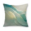 Golden Green Cotton Linen Pillow Cover Office Living Room Sofa Waist Cushion Pillow Cover