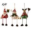 Small Gift for Christmas Stocking Stuffers Tree Ornaments, Santa/Snowman/Elk Rustic Holiday Xmas Hanging Tiered Tray Seasonal Display Items Decoration