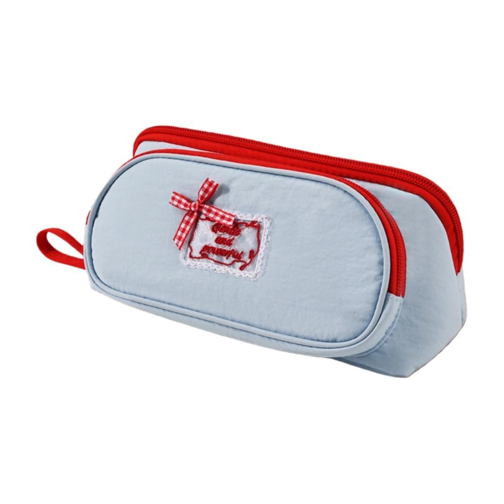 Bowknot Magnetic Bow Pen Bag Triangle Pencil Bag Makeup Bag Pencil Case Women