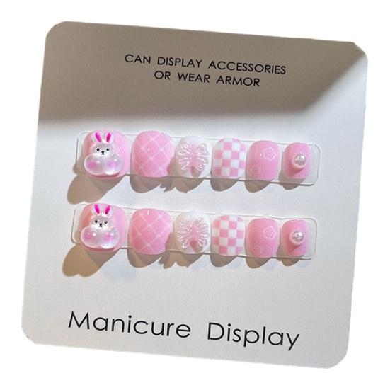 12 шт., детские мультяшные наклейки для дизайна ногтей, милые цветочные облака, сердечные узоры, стразы, наклейки для ногтей, самоклеящиеся накладные ногти, художественное украшение «сделай сам»