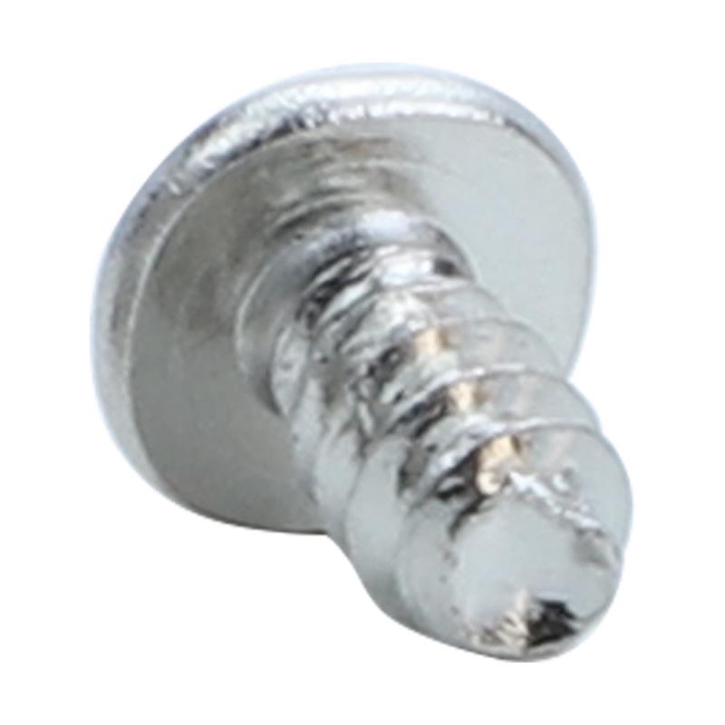 Саморезы CB закаленные никелированные M2/M3/M4 с крестообразным шлицем и тонкой большой плоской головкой