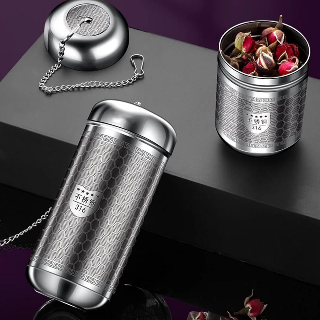 316Stainless Steel Teas Filtration Kettle Accessories Portable Teas Infuser Teas Filter for Travel and Outdoor Use