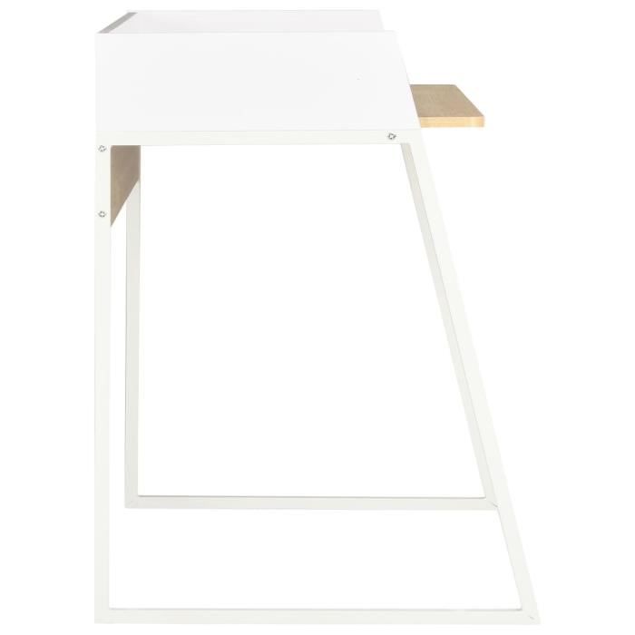 VidaXL White and Oak Desk 90x60x88 Cm 20265
