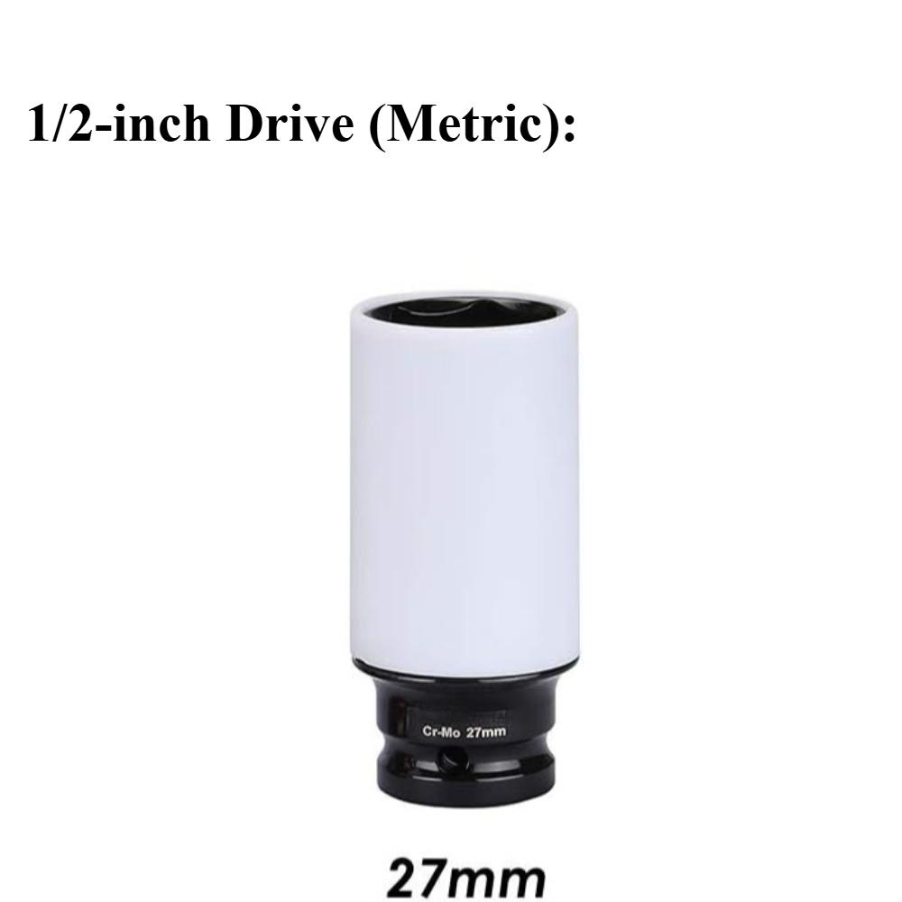 Socket Wrench Sleeve 17 19 21 22 23 24mm Hole Colorful For Tire Protection Repairing Tool For Deep Impact Nut Driver Manual Tool