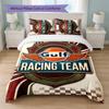 Gulf Print 3Pcs Bedding Set Duvet Cover With Two Pillowcases Soft Bed Linen For Household Bedroom