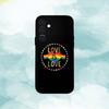 Love Is Love LGBT Rainbow  Phone Case For Samsung  A73,72,71,53,52,51,22,91,80, Soft Black Cover