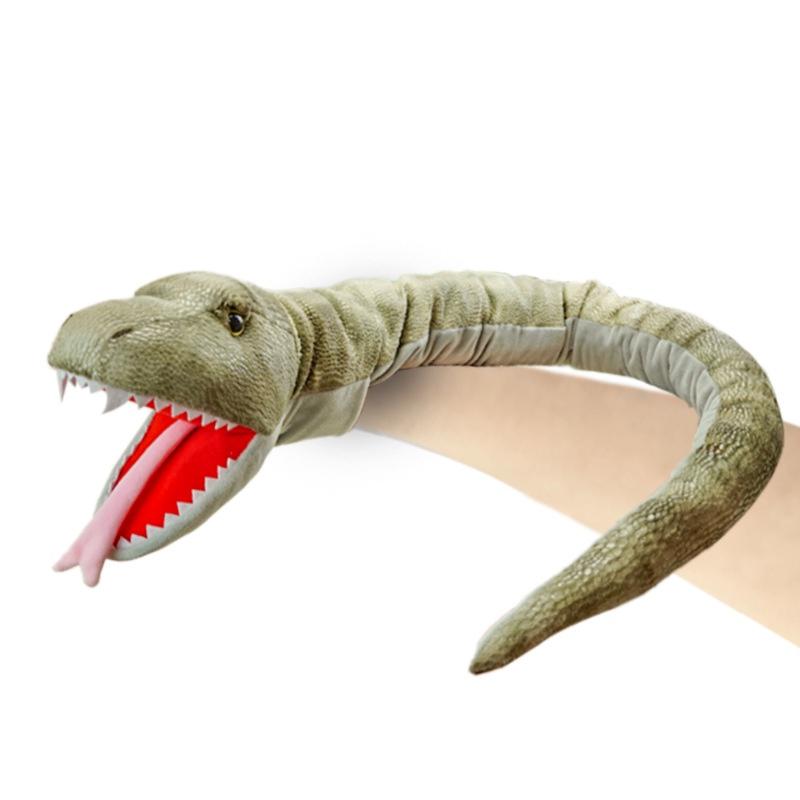 Adorable Lizard Puppet Plush Toy Soft Reptile Stuffed Animal For Kids Customizable Picture Design Short Plush 50cm Height