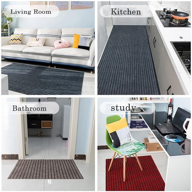 Моющийся кухонный напольный коврик, водонепроницаемый, маслостойкий, грязеотталкивающий, противоскользящий коврик для входной двери T для террасы и на открытом воздухе