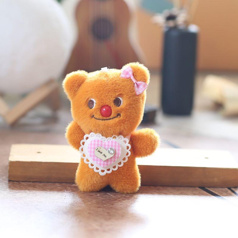 Butterfly Bear Plush Toy Cartoon Doll Keychain Backpack Pendant Gift Holiday