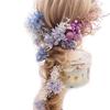Headdress Preserved Flower Artificial Flower Wedding Bridal Vintage Pink Purple Lulu's Lulu's-1088