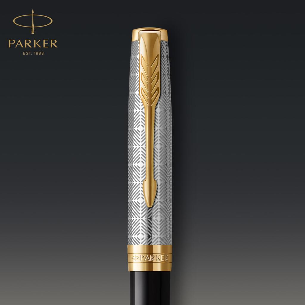 Parker Sonnet Premium Металл Черный GT Шариковая ручка Средний Подарок Официальный Номер продукта 2119787 & Ручка, Перо, На основе масла, В коробке, Импортный,