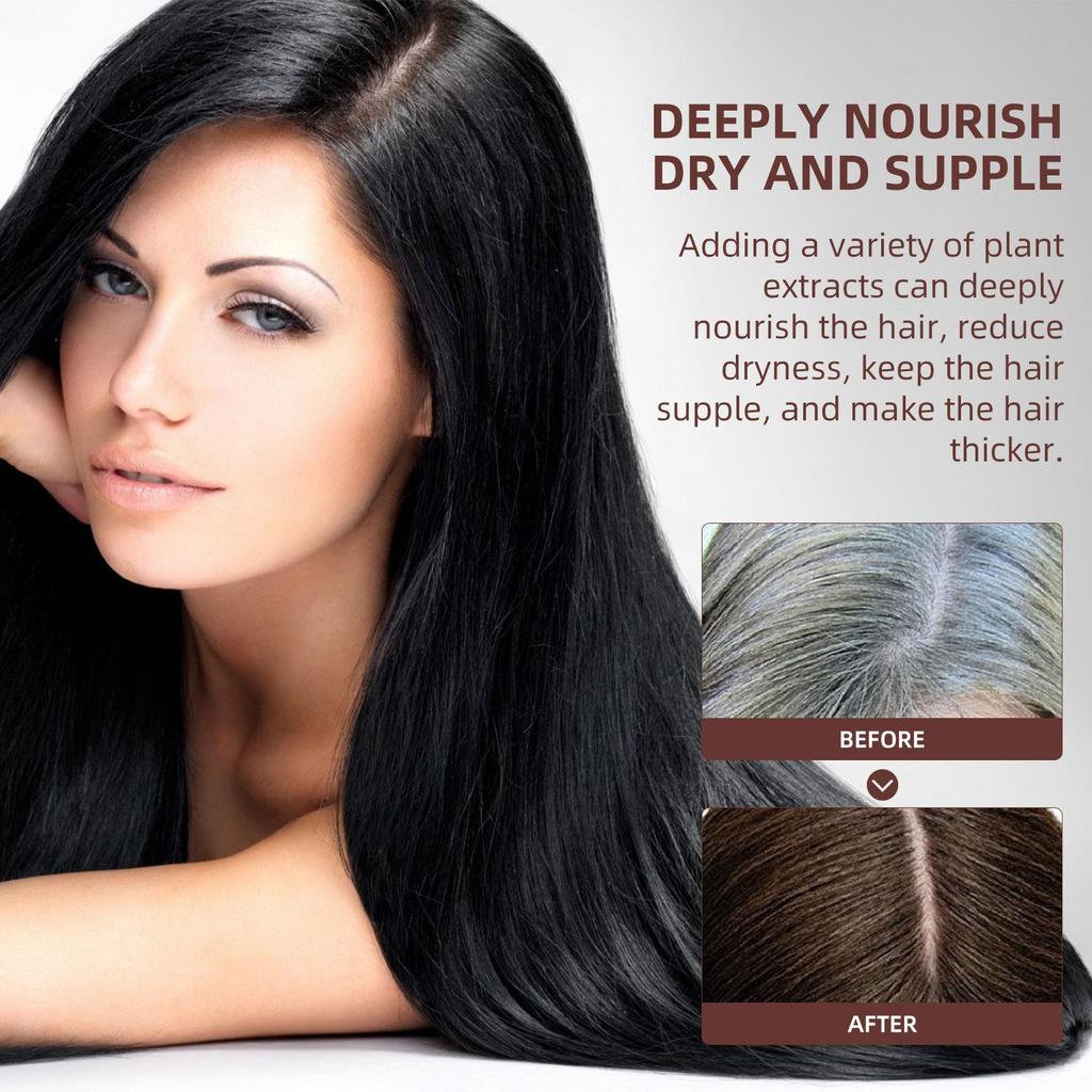 EELHOE Шампунь Polygonum multiflorum 100 мл Натуральное масло, стимулирующее рост волос Питает волосы Уменьшает выпадение волос Уход за волосами Натуральные черные волосы