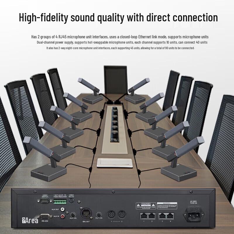 HuiDu SD-8920 Профессиональная проводная цифровая конференц-система (Китайская версия)