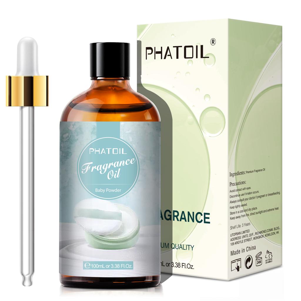 PHATOIL 100ml/3.38Fl.Oz Fragrance Oils Pure & Natural Essential Oils Perfect for Aromatherapy Diffuser Relaxation Massage Skin & Hair Care