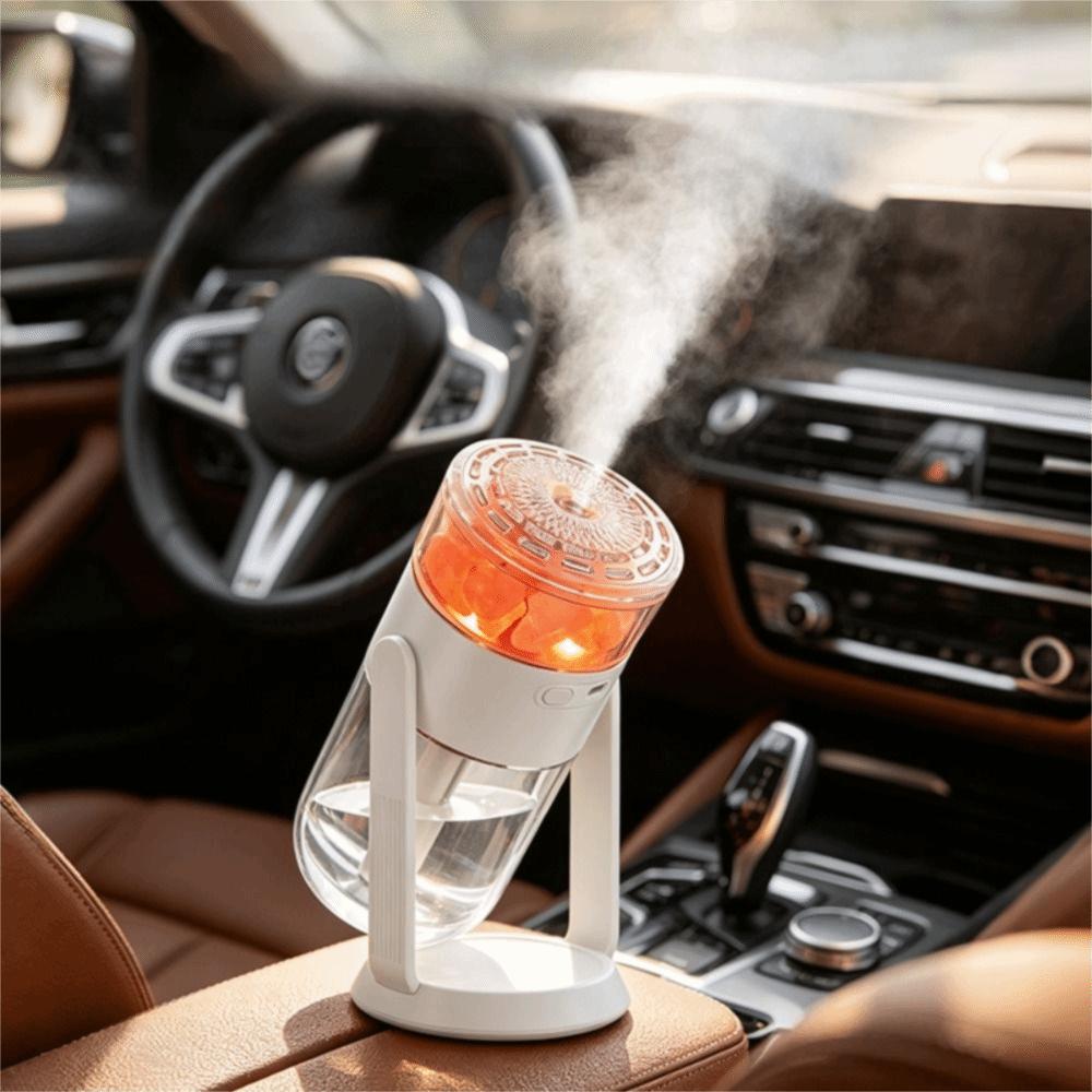 Crystal Salt Stone Shaking Head Humidifier USB Powered Portable Air Humidifier Living Space