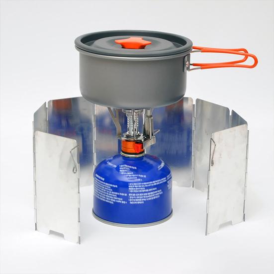 Folding Camping Stove Windscreen Portable Lightweight 9 Plates Aluminum Alloy Outdoor Hiking Picnic