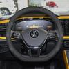 T27Leather Car Steering Wheel Cover For Volkswagen POLO 2024 2015-2025 T-Cross 2025 Ultra Thin Auto Steering Wheel Accessories