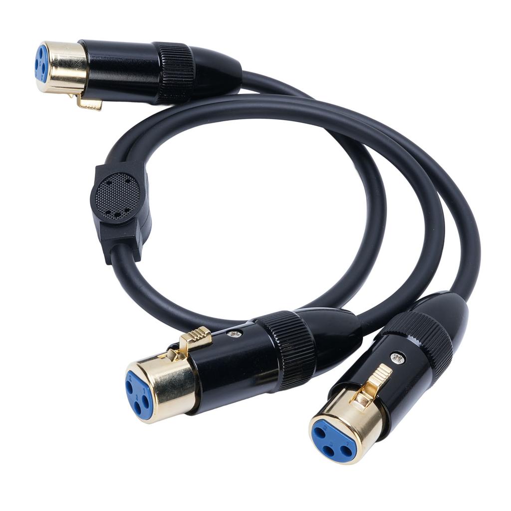 XLR Y-разветвитель кабель 3-контактный двойной XLR гнездо-гнездо балансный микрофонный переходной кабель для микшера 0