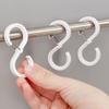 8pcs S-shaped Hooks With Buckle Organizer S Windproof Hook Lock Hook Plastic HOME