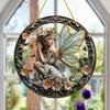 Fairy Elf Windows Hangings Suncatcher Acrylic Stained Suncatchers Ornament Stained Panel Sun Catcher Decoration