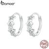 BAMOER 925 Sterling Silver Star-Shaped Earrings Stackable Star CZ Ear Buckles for Women & Girls Fine Jewelry DIY Gifts