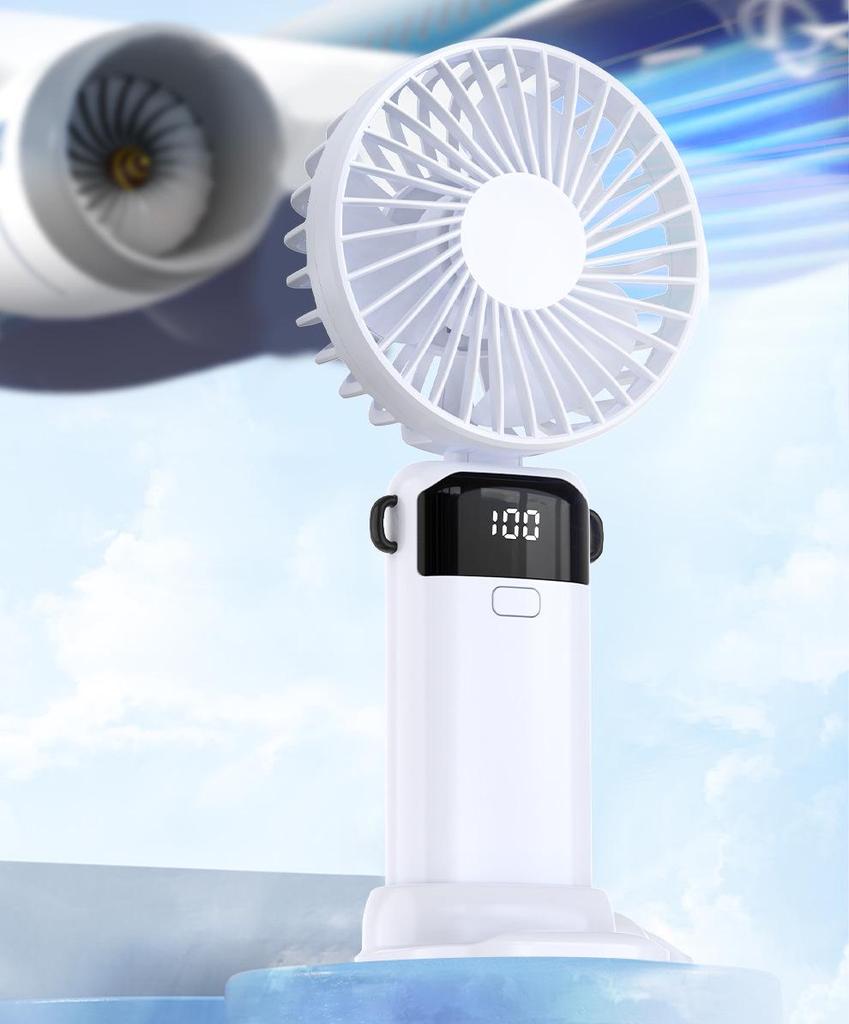 Ultra-Quiet 2024 Rechargeable Mini Handheld Desk Fan - Portable New Model