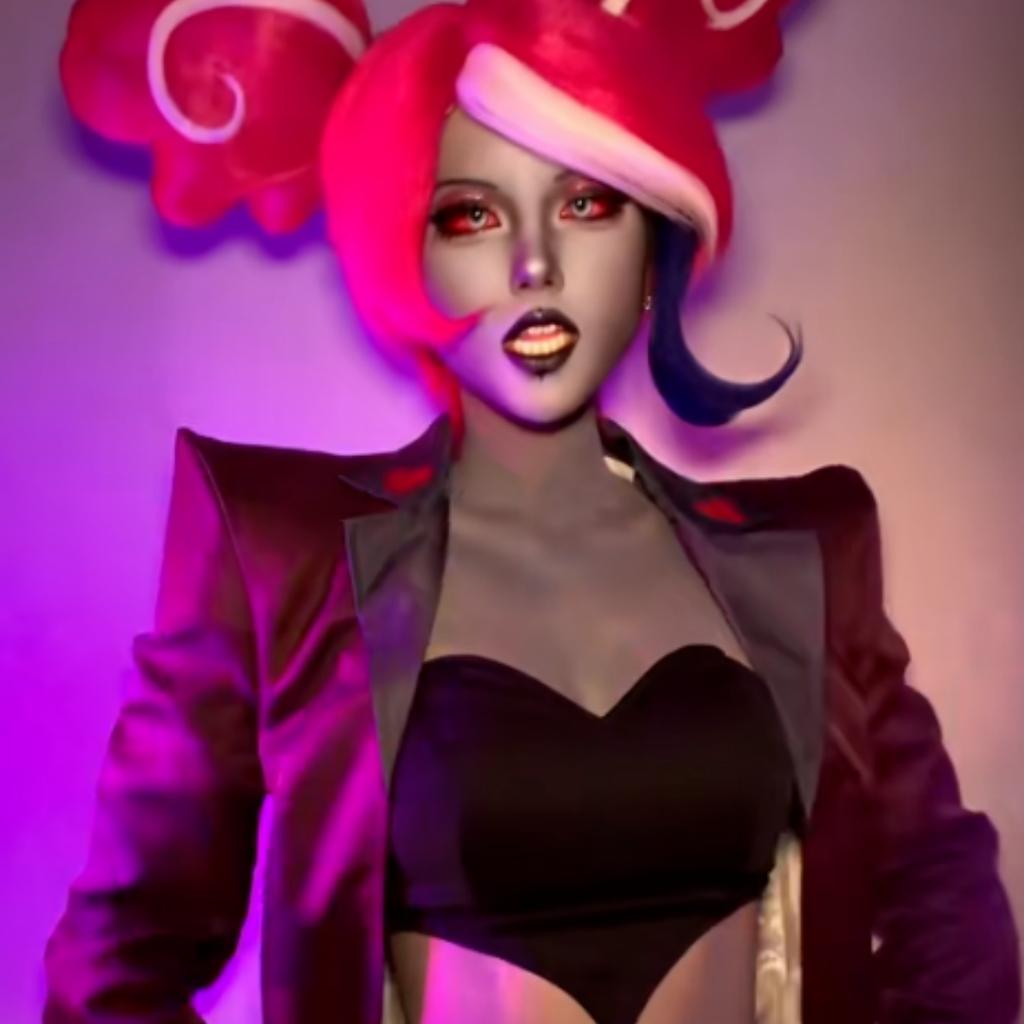 Hazbin Hotel Season 2 Velvet Cosplay Costume, 3V Demon American Drama Style Performance Outfit