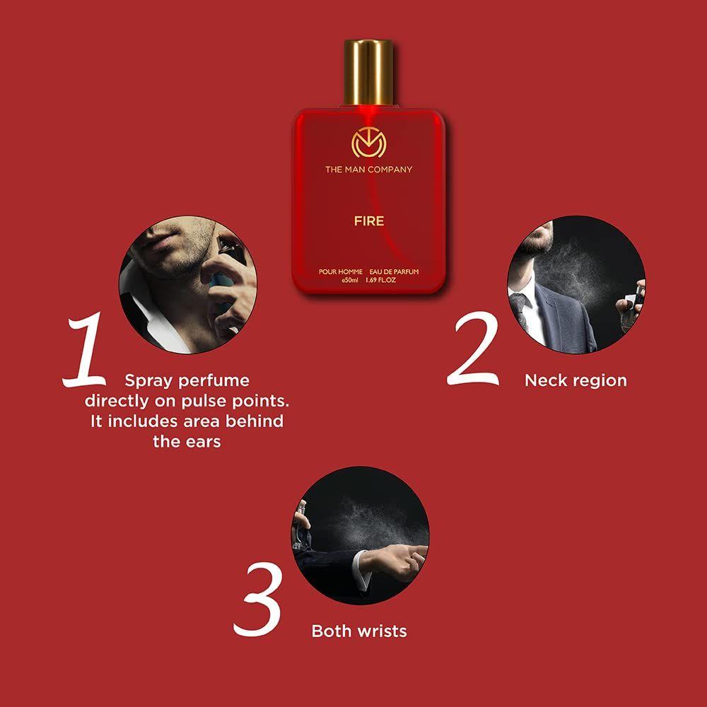 The Man Company Fire EDP - 50 мл | Парфюм Для Мужчин | Премиальный Стойкий Аромат | Свежий, Цветочный и Древесный | Подарок Для Мужчины