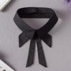 New Hollow Lace Embroidery Fake Collar For Women White Black False Detachable Collar Lapel Shirt Tie Necklace Clothes Accessory