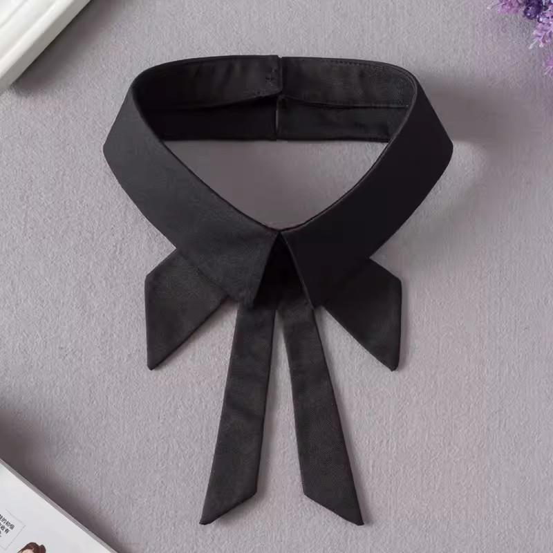 Vintage Embroidery Fake Collar For Women White Lace Hollow False Detachable Collar Lapel Shirt Tie Necklace Clothes Accessory