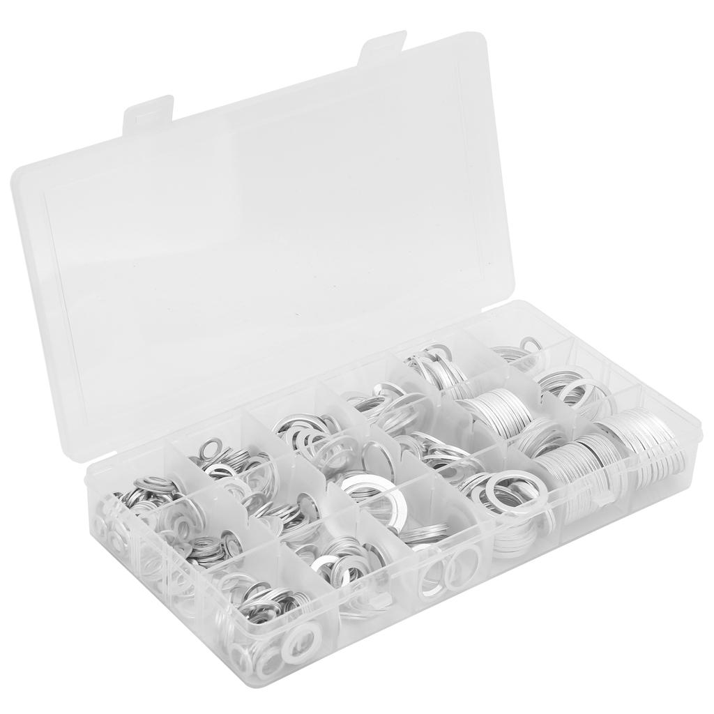 450Pcs Aluminum Washer Set High Temperature Resistance Assortment Industrial Supplies
